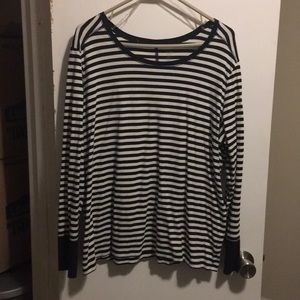 Long sleeve striped top